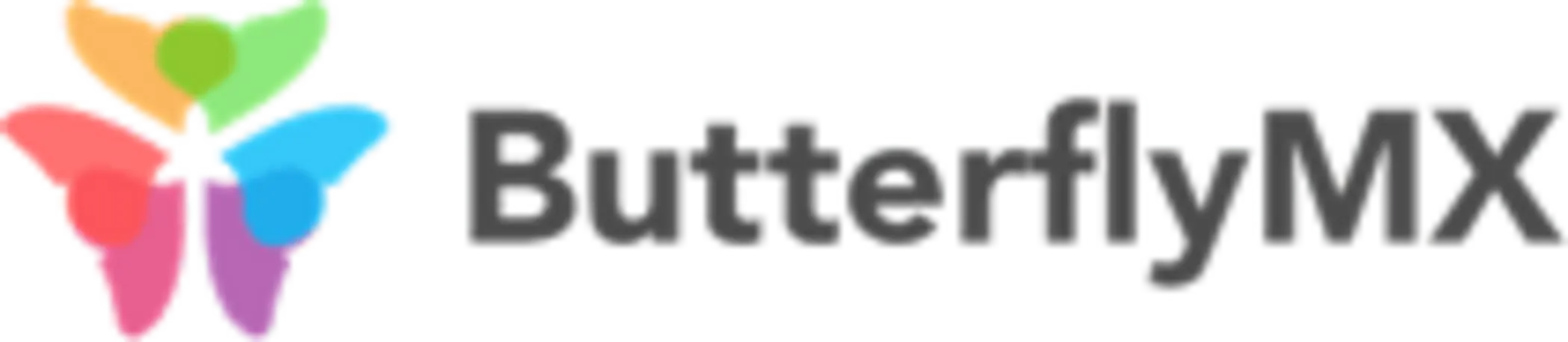A logo featuring colorful butterfly shapes next to the text 'ButterflyMX.' The butterfly design is vibrant with multiple colors, conveying a lively and dynamic aesthetic.