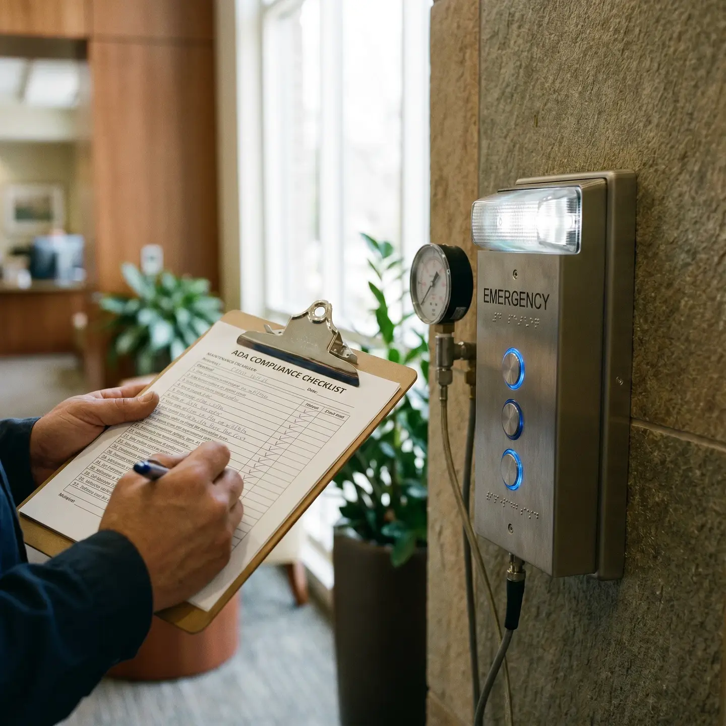 Emergency call box compliance testing