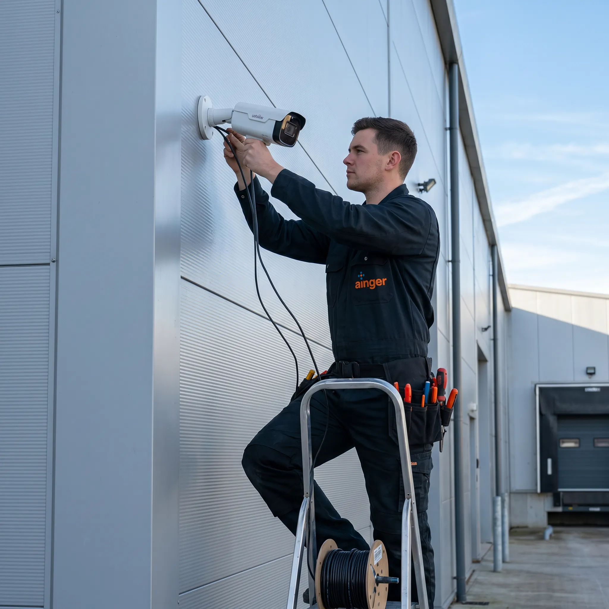 Manufacturer-authorized CCTV camera installation for commercial security system