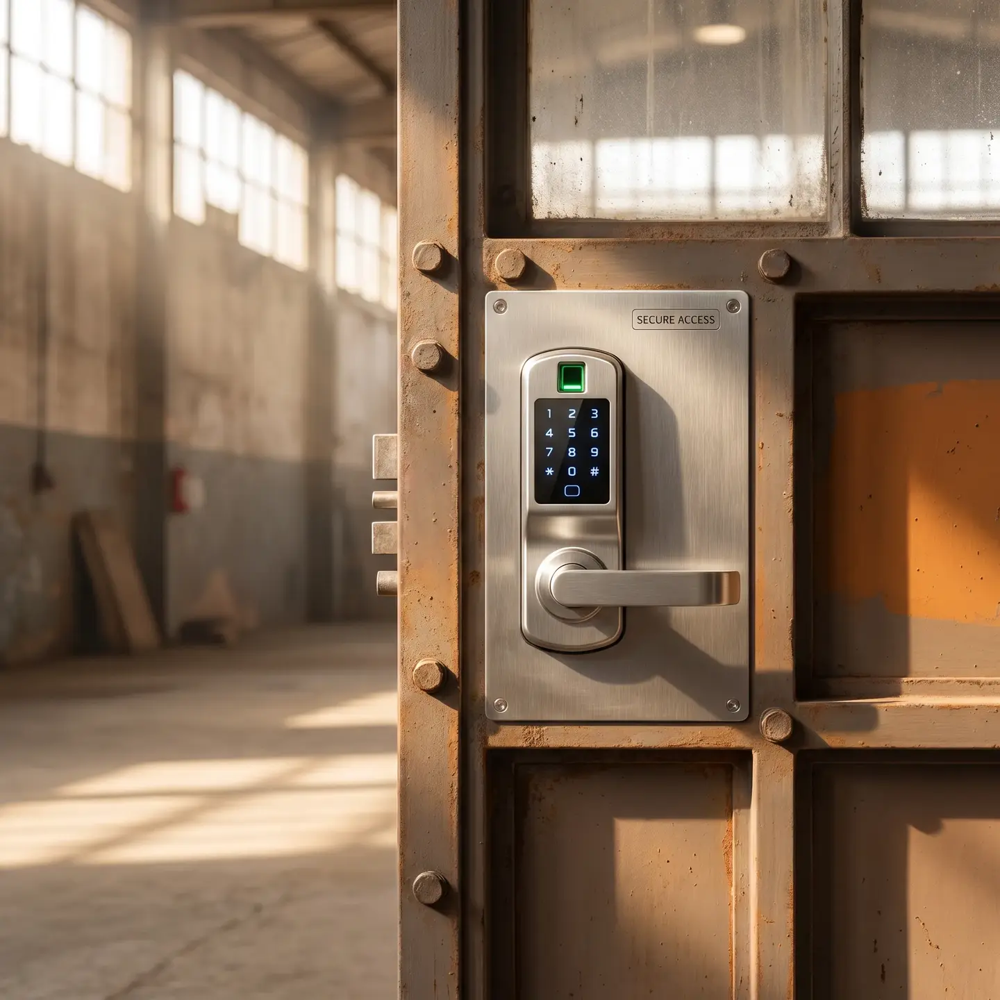 Electric lock high security installation