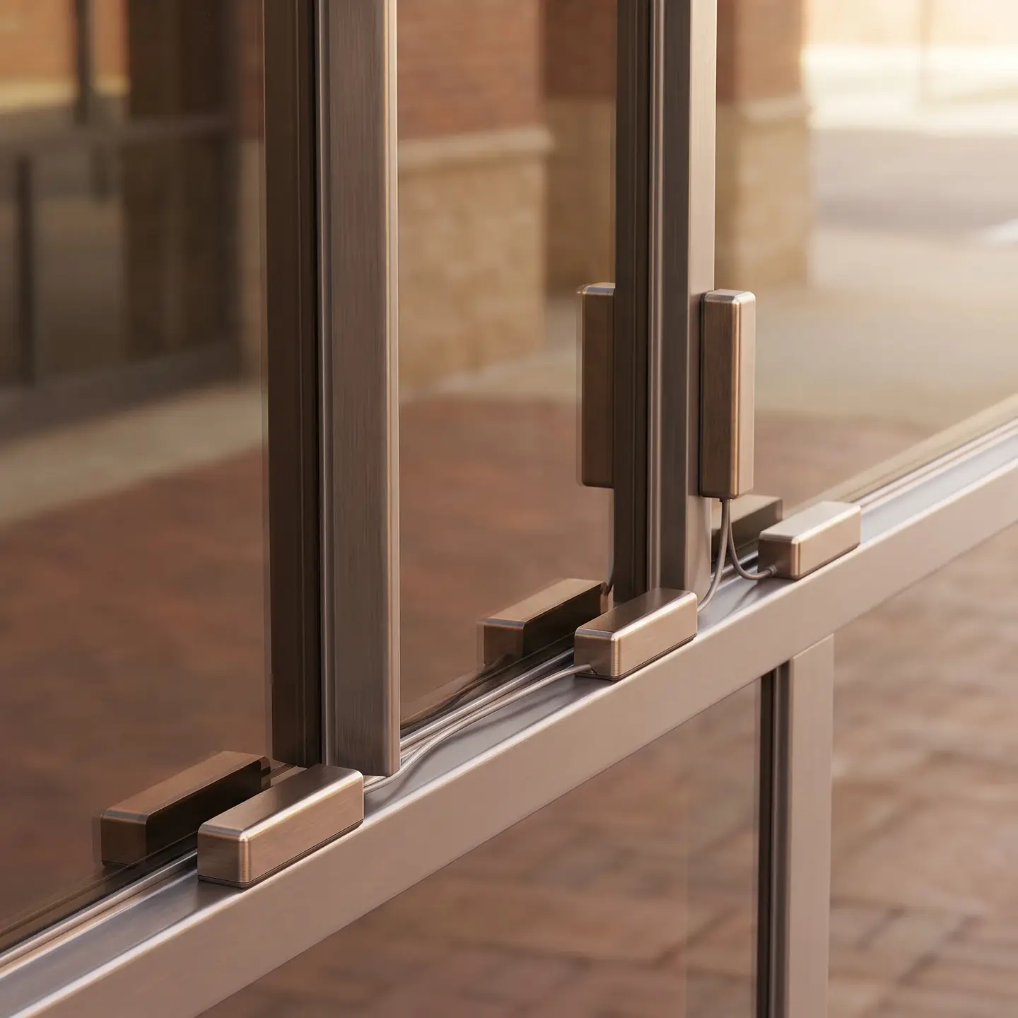 Glass break sensors storefront