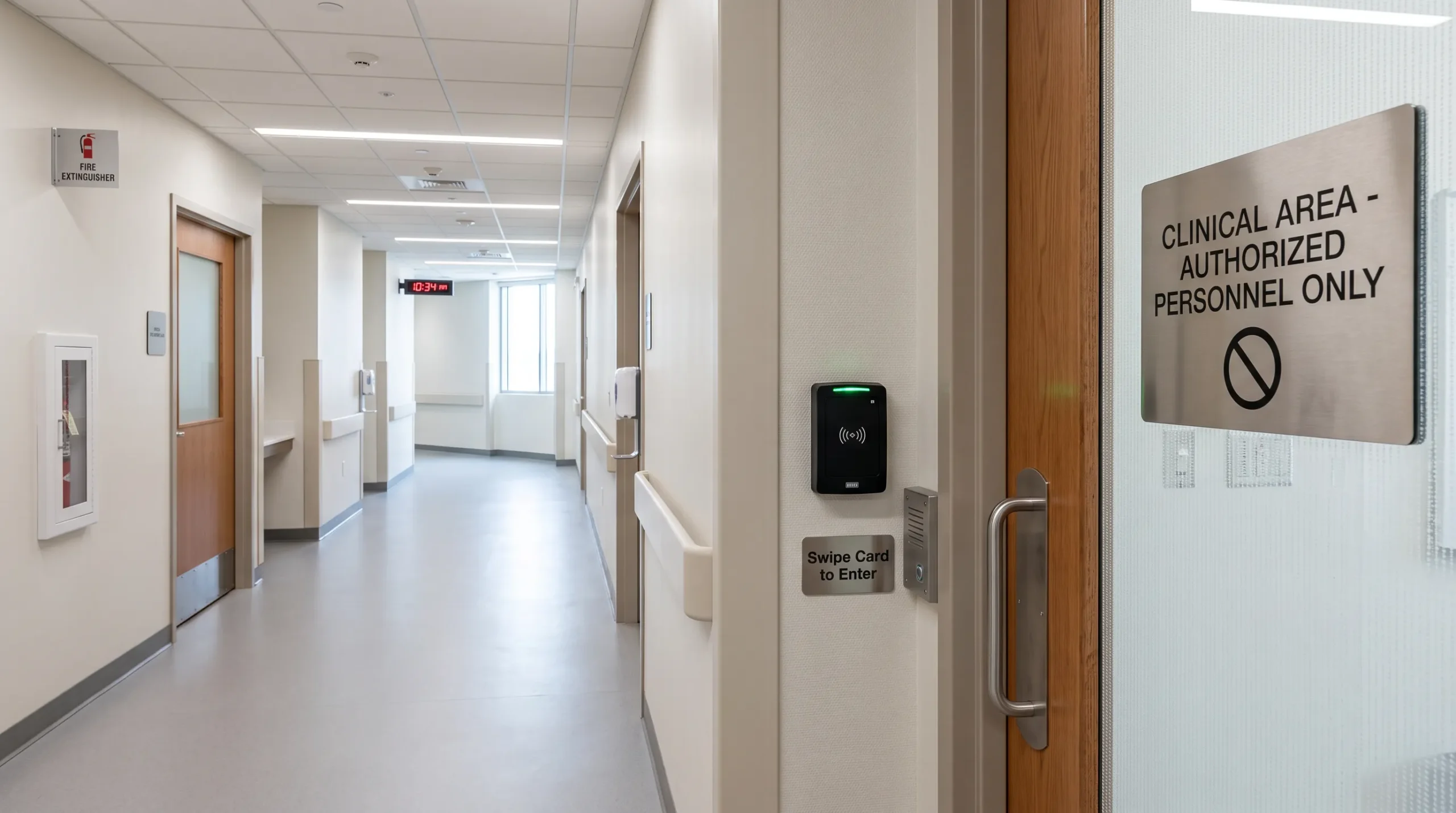 healthcare security clinical corridor access control