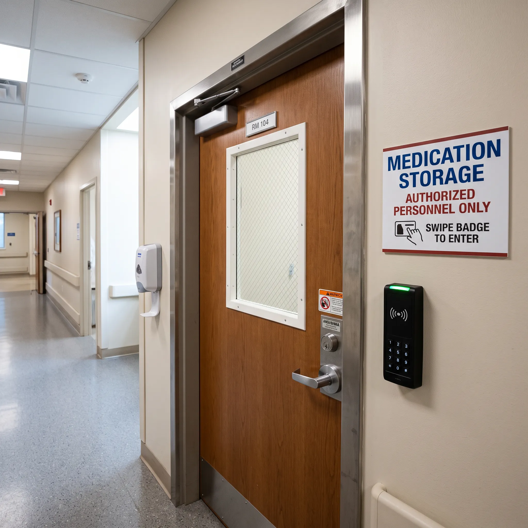 healthcare security medication storage access