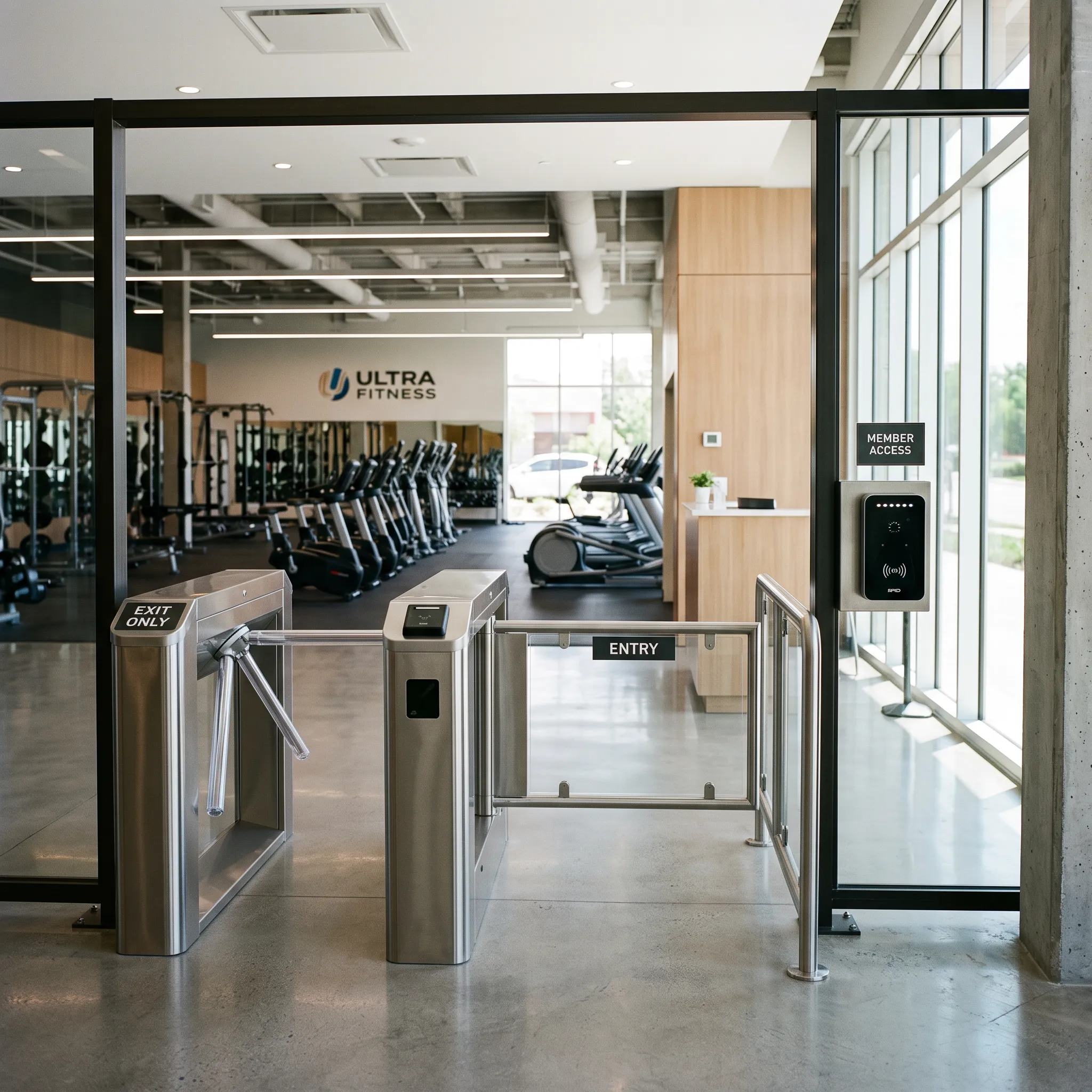hospitality security gym member access entry