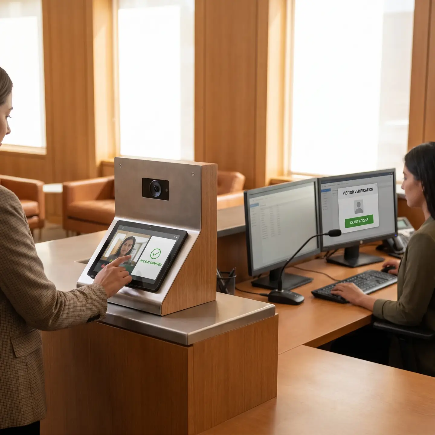 Intercom with visitor verification