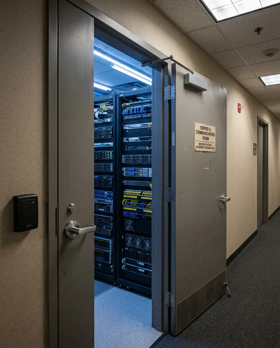 office warehouse security server room access