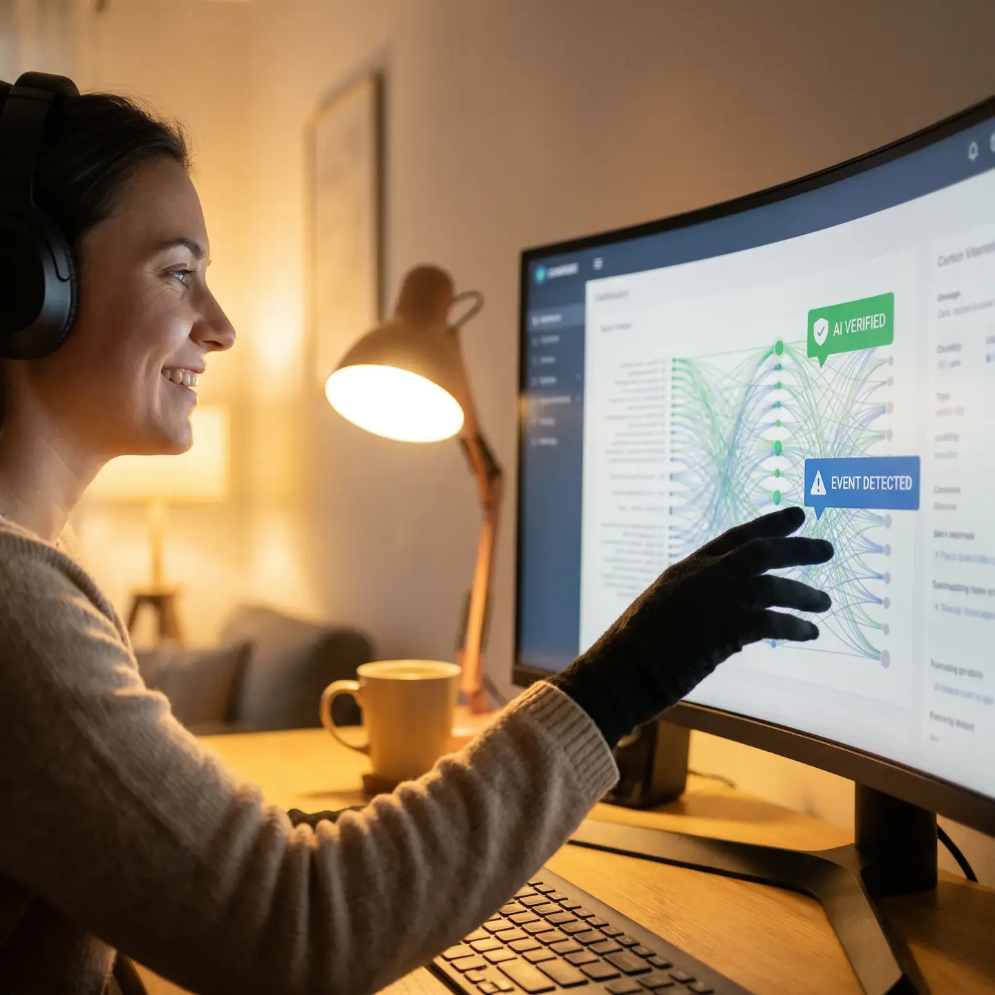 Operator using analytics software