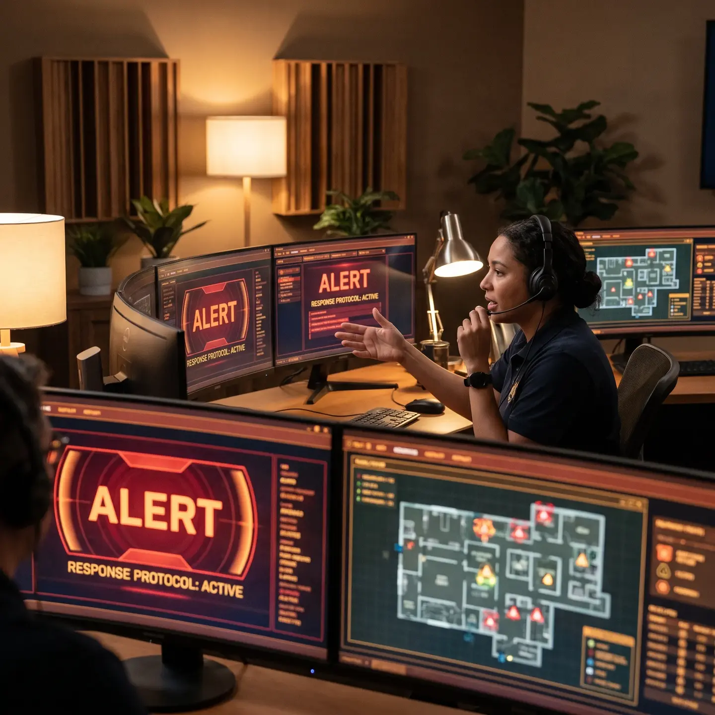 Professional monitoring station protocols