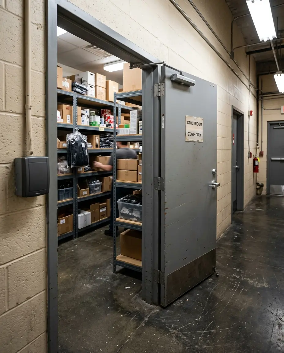 retail security stockroom access control