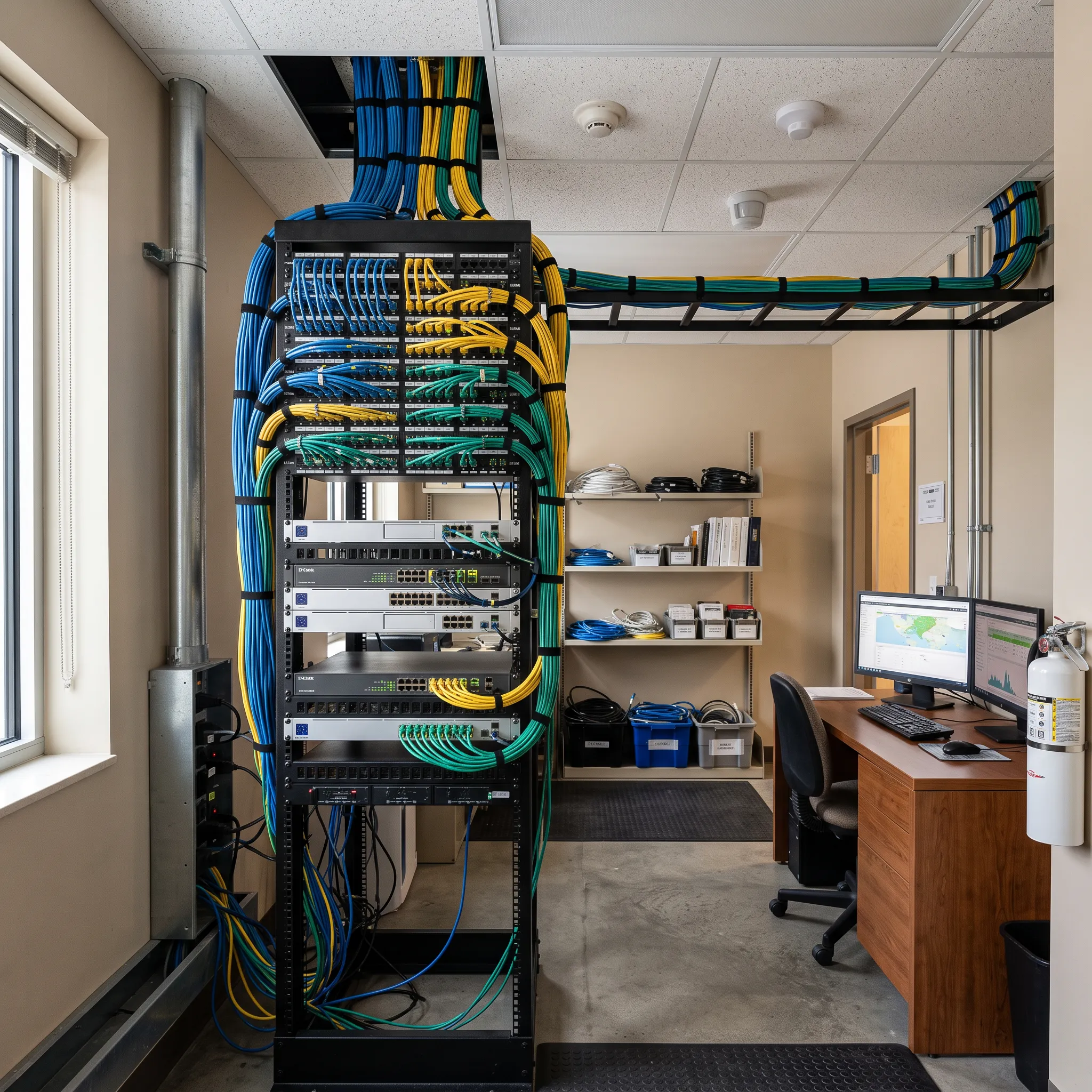 school security network equipment room