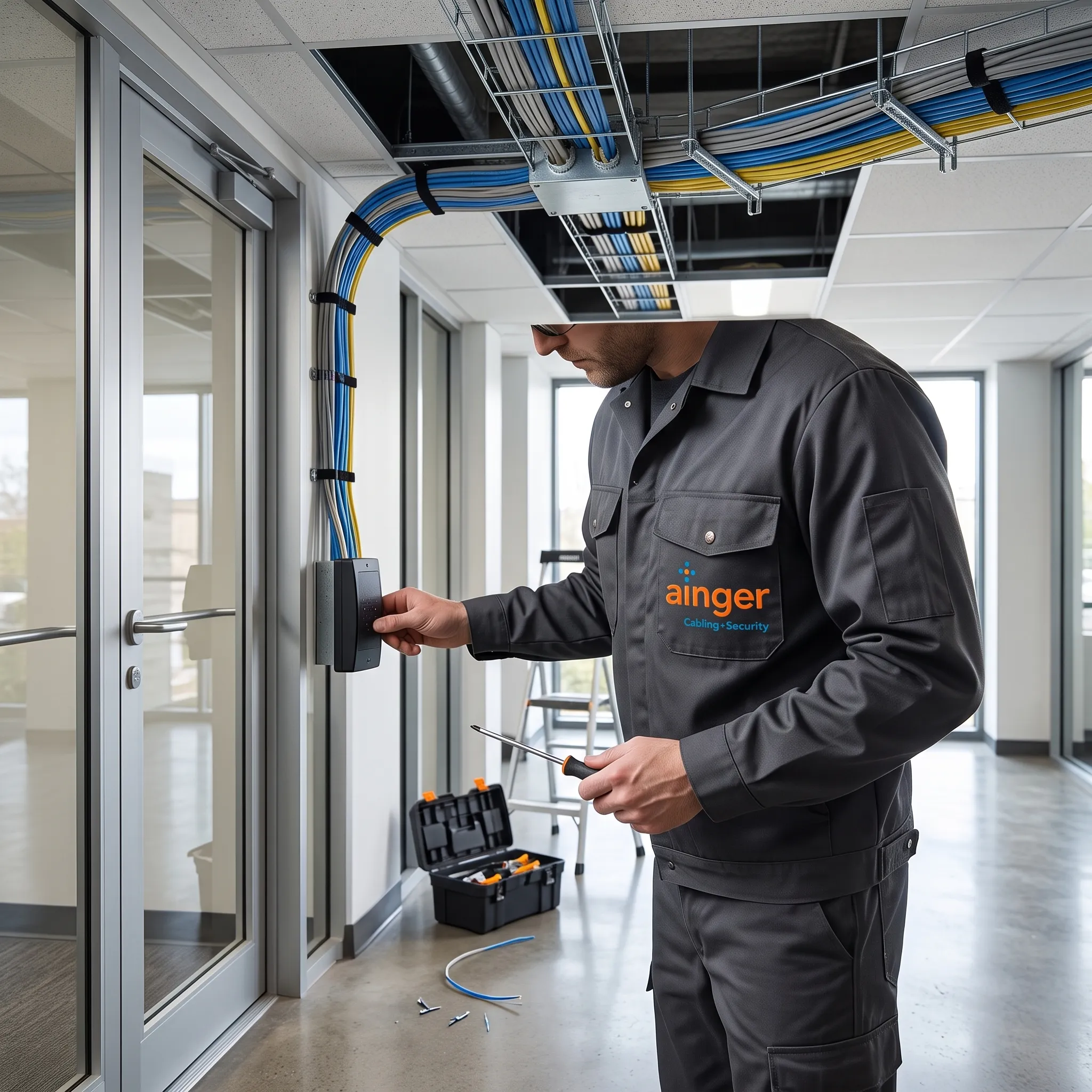 security solutions technician install and cabling