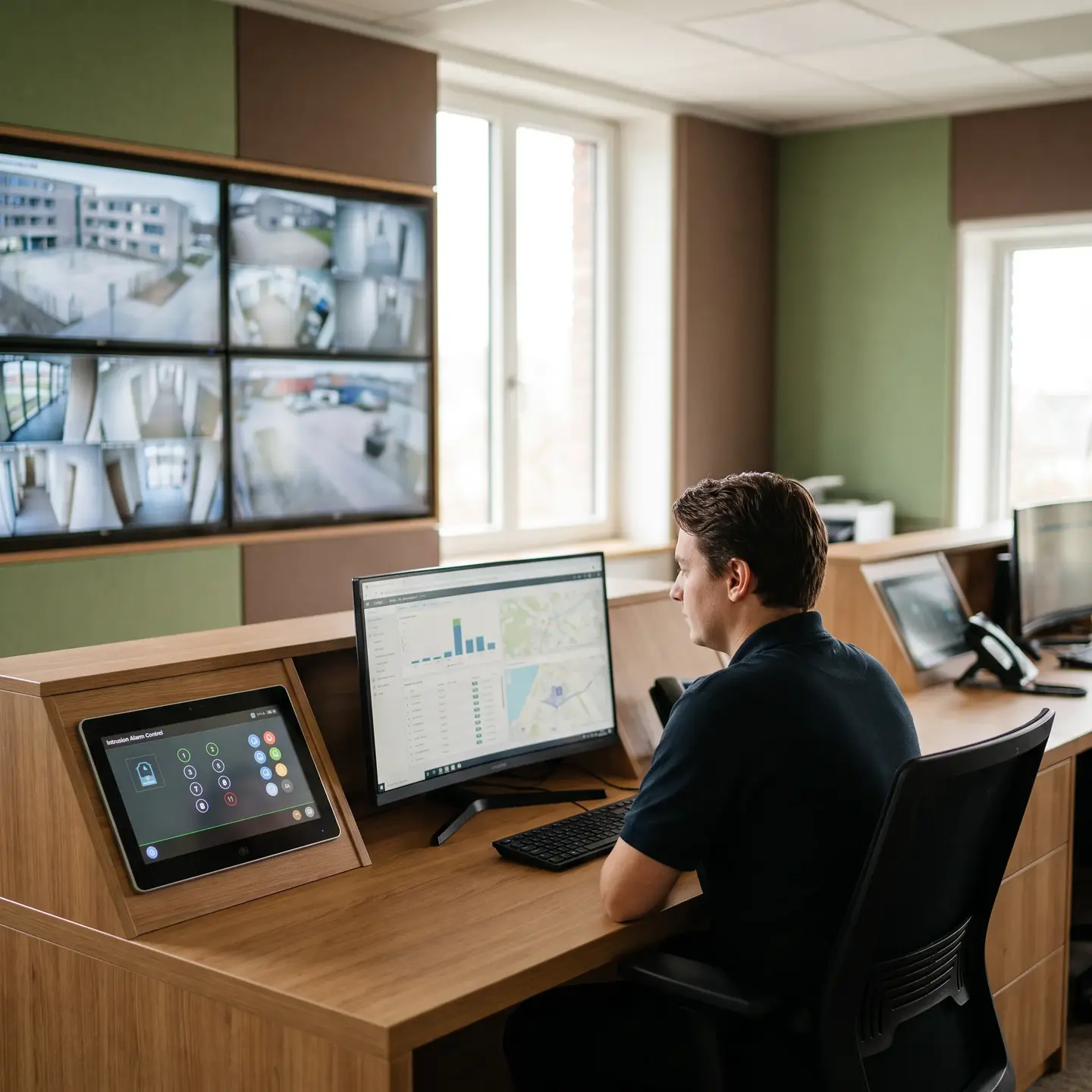 Security control room control panel