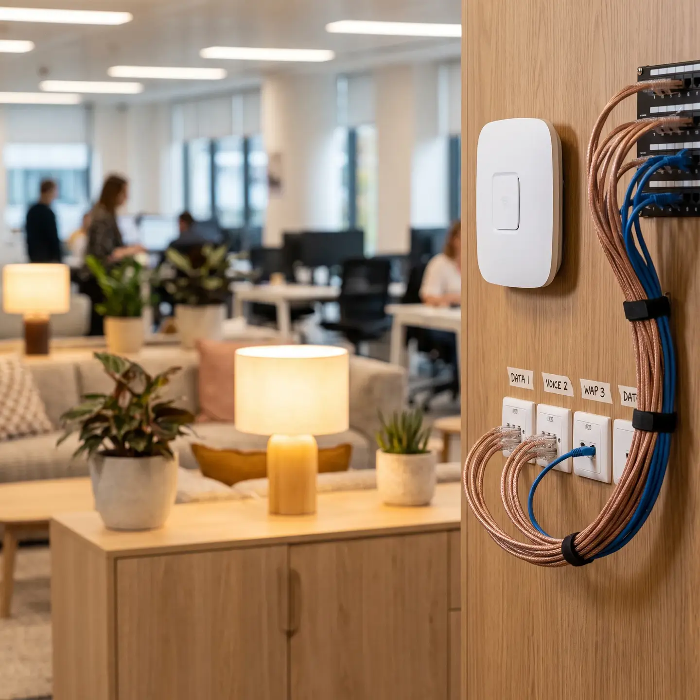 Structured cabling workspace