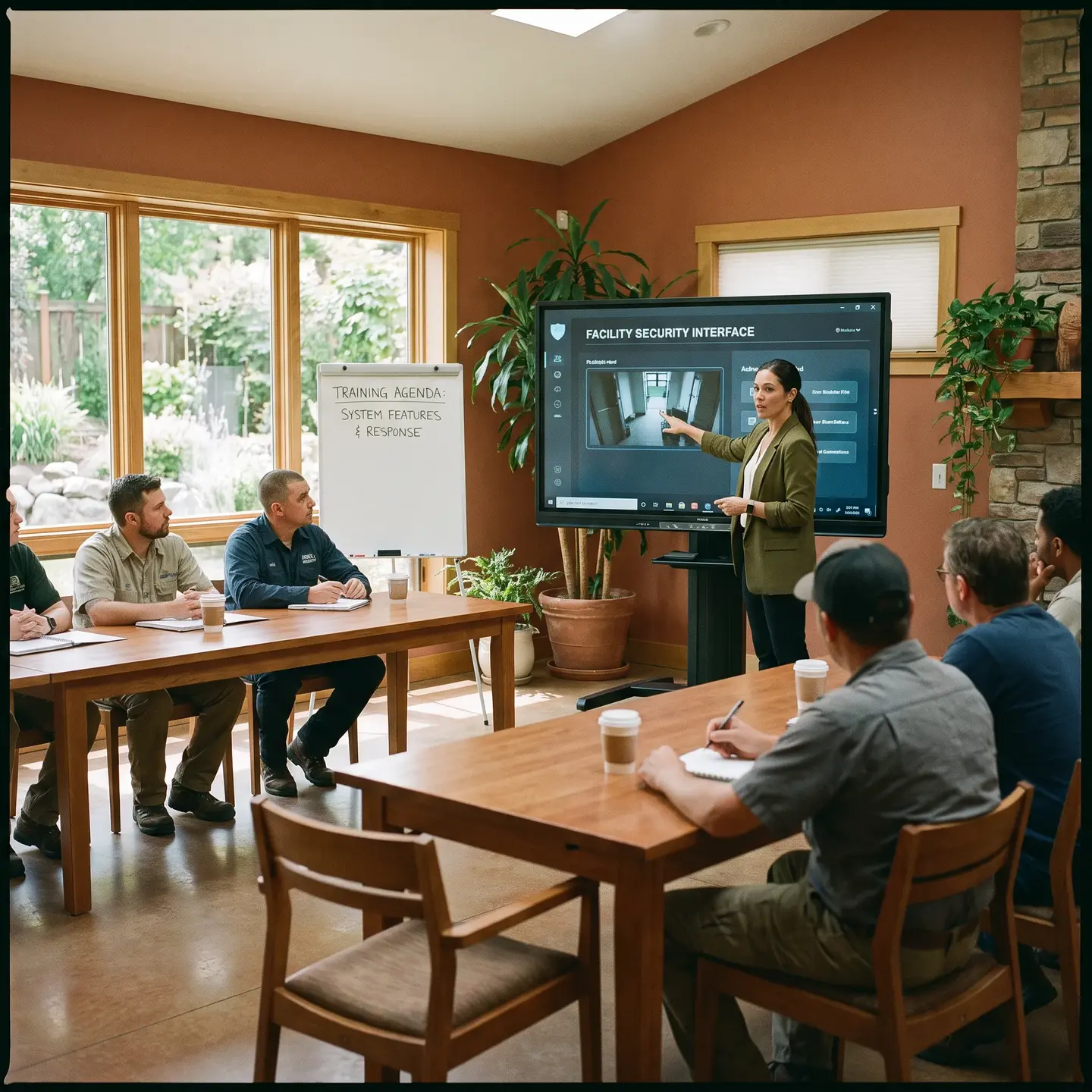 Team training on security system